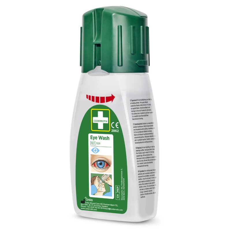 CEDERROTH heuptasje voor oogspoeling, nylon, groen, 80×45×160 mm